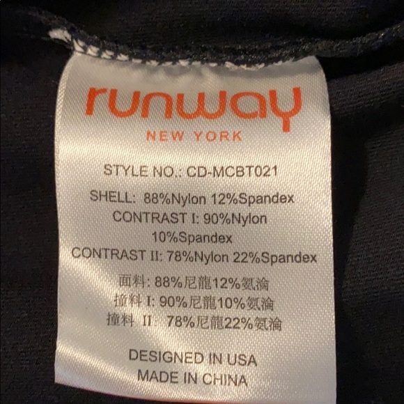 Runway New York Black/Pink Halter Active Top - Picture 11 of 12